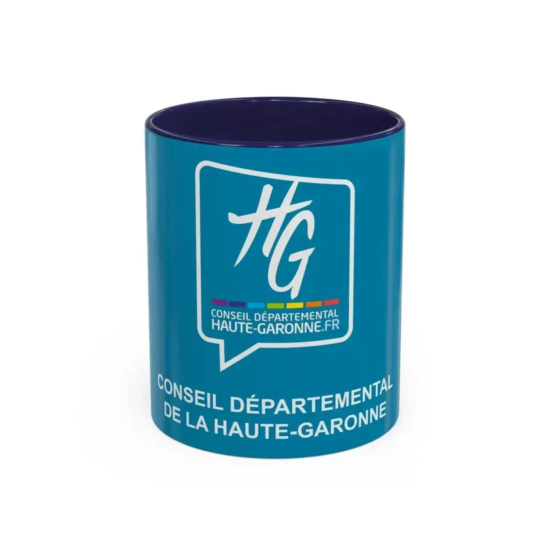Flag of Haute Garonne France - Accent Coffee Mug 11oz Navy - Go Mug Yourself