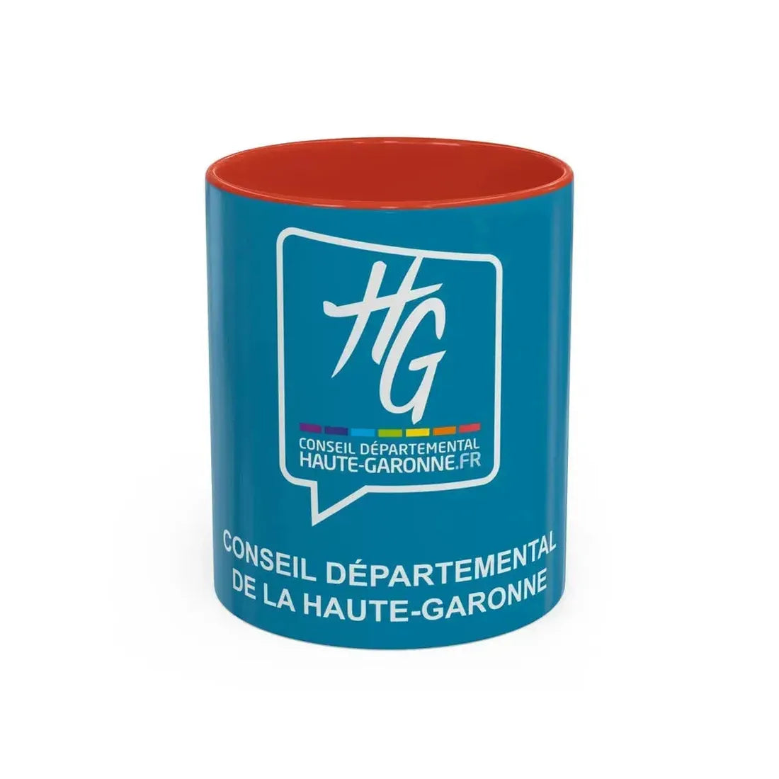 Flag of Haute Garonne France - Accent Coffee Mug 11oz Red - Go Mug Yourself