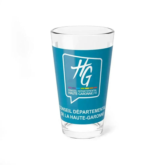 Flag of Haute Garonne France - Pint Glass 16oz 16oz - Go Mug Yourself