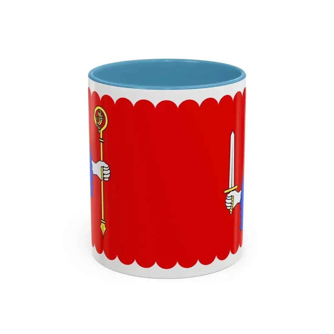 Flag of Haute Loire France - Accent Coffee Mug 11oz Light Blue - Go Mug Yourself