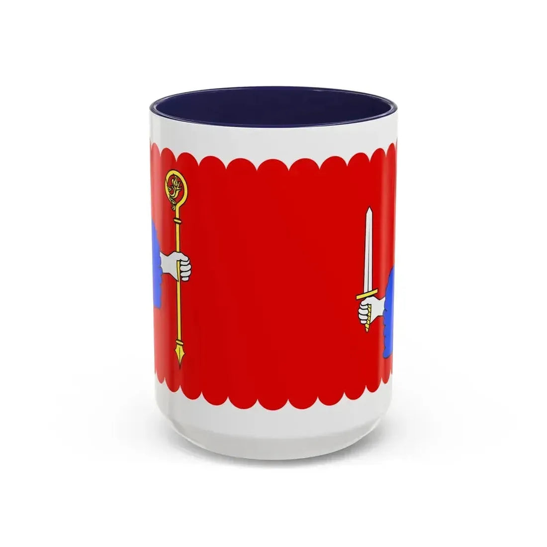 Flag of Haute Loire France - Accent Coffee Mug 15oz Navy - Go Mug Yourself