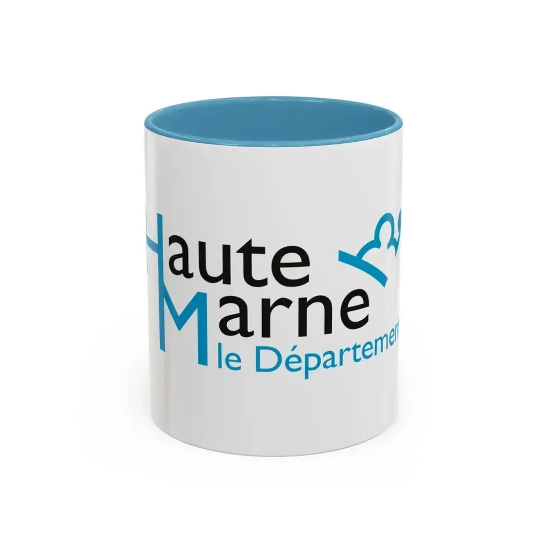 Flag of Haute Marne France - Accent Coffee Mug 11oz Light Blue - Go Mug Yourself