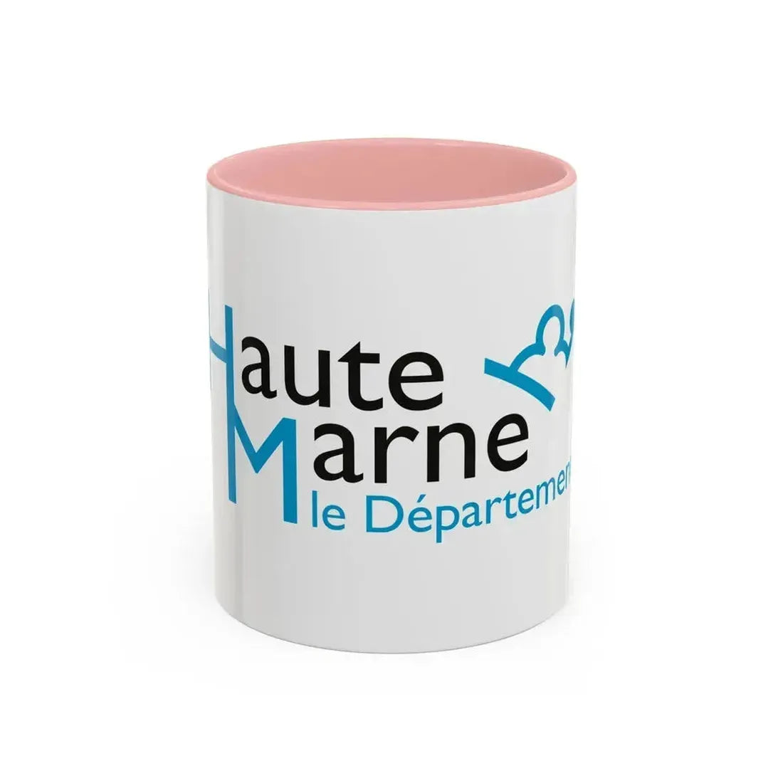 Flag of Haute Marne France - Accent Coffee Mug 11oz Pink - Go Mug Yourself