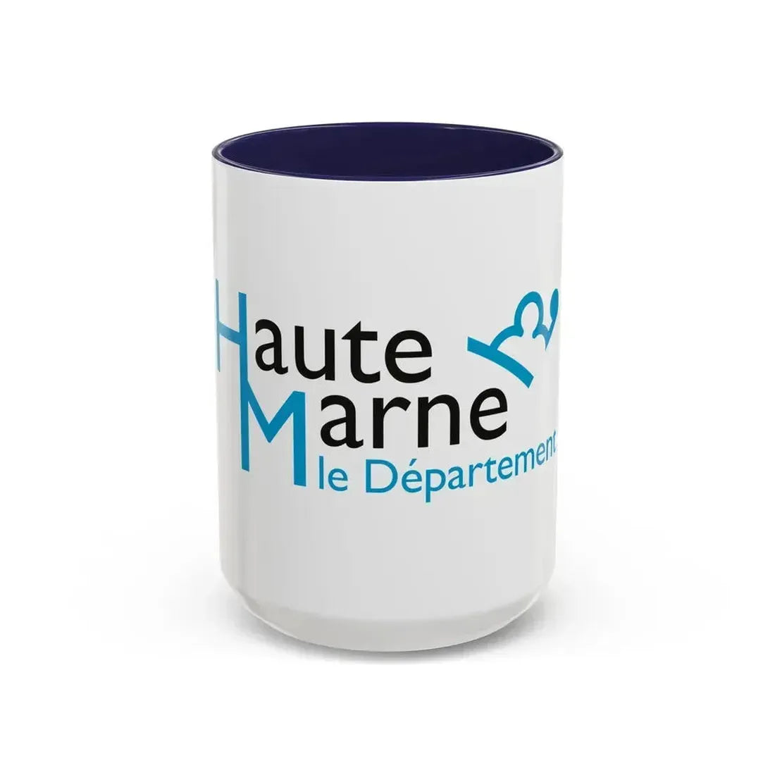 Flag of Haute Marne France - Accent Coffee Mug 15oz Navy - Go Mug Yourself