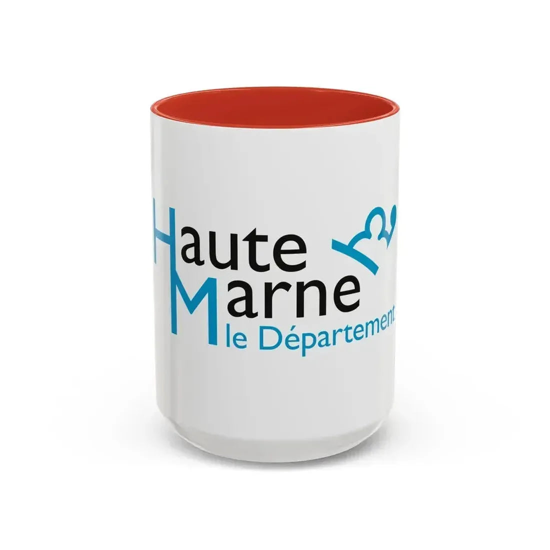 Flag of Haute Marne France - Accent Coffee Mug 15oz Red - Go Mug Yourself