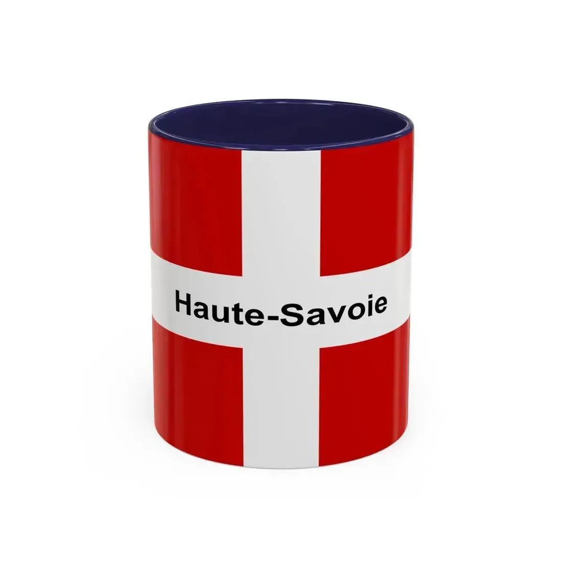 Flag of Haute Savoie France - Accent Coffee Mug 11oz Navy - Go Mug Yourself