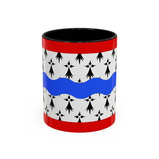 Flag of Haute Vienne France 2 - Accent Coffee Mug 11oz Black - Go Mug Yourself