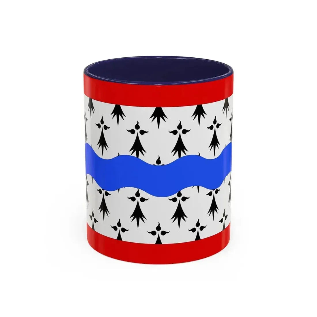 Flag of Haute Vienne France 2 - Accent Coffee Mug 11oz Navy - Go Mug Yourself