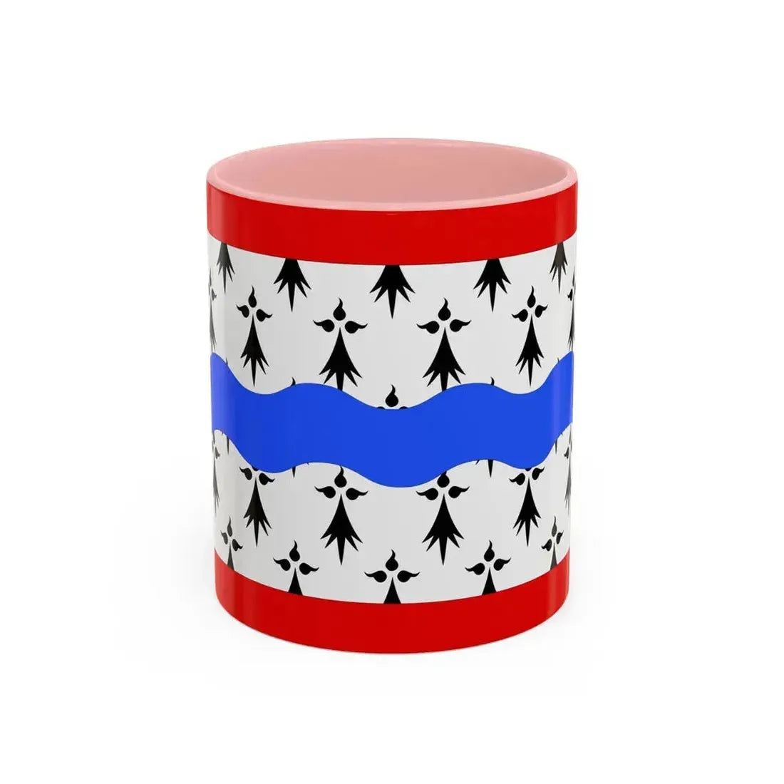 Flag of Haute Vienne France 2 - Accent Coffee Mug 11oz Pink - Go Mug Yourself