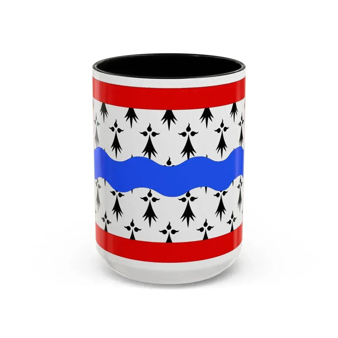Flag of Haute Vienne France 2 - Accent Coffee Mug 15oz Black - Go Mug Yourself