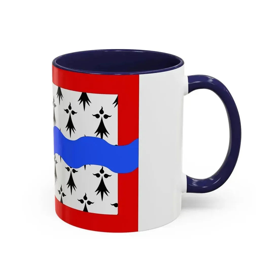 Flag of Haute Vienne France 2 - Accent Coffee Mug - Go Mug Yourself