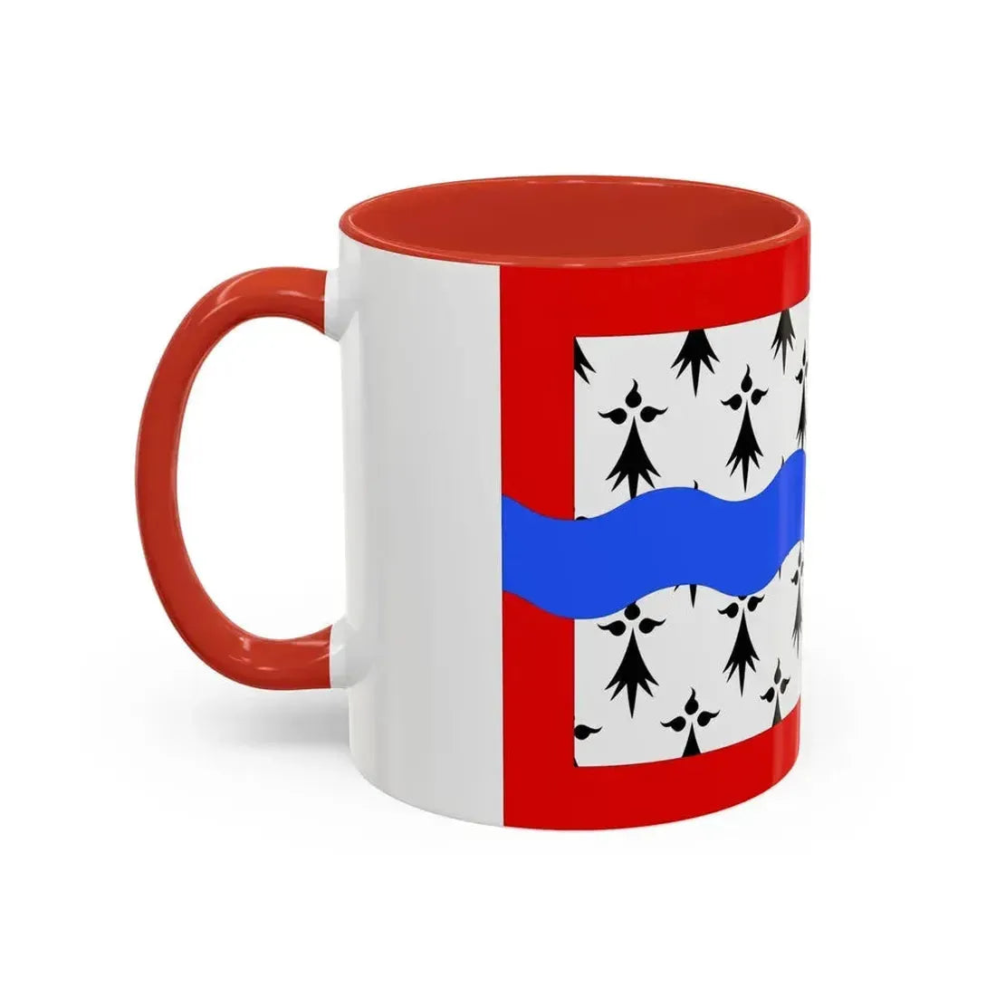 Flag of Haute Vienne France 2 - Accent Coffee Mug - Go Mug Yourself