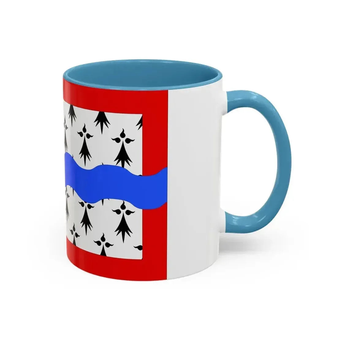 Flag of Haute Vienne France 2 - Accent Coffee Mug - Go Mug Yourself