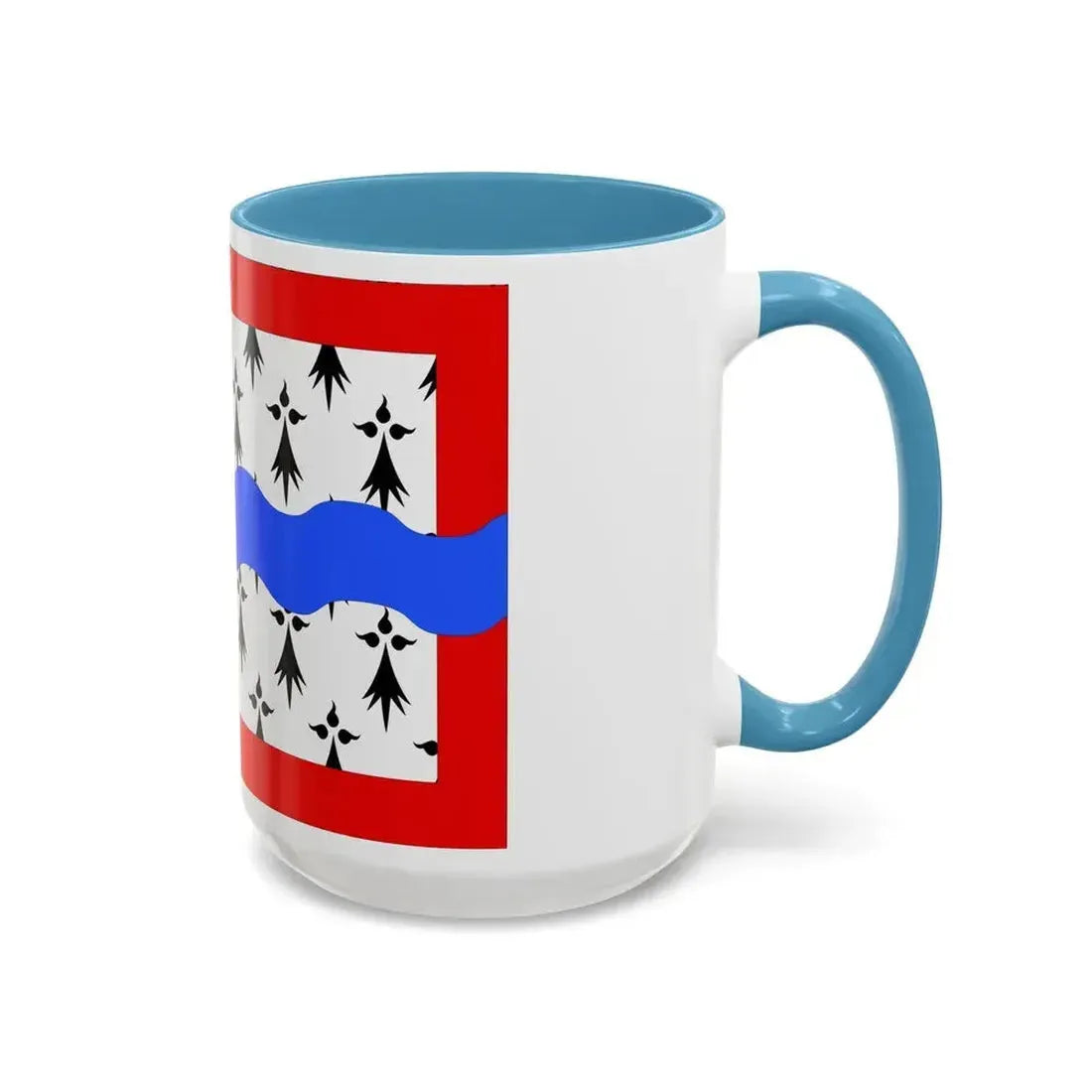 Flag of Haute Vienne France 2 - Accent Coffee Mug - Go Mug Yourself