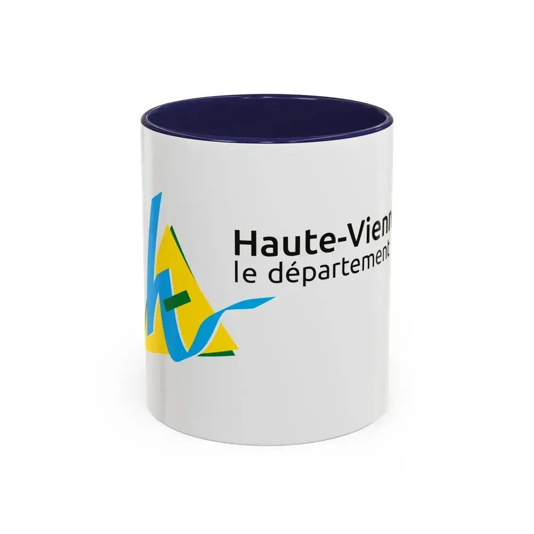 Flag of Haute Vienne France - Accent Coffee Mug 11oz Navy - Go Mug Yourself