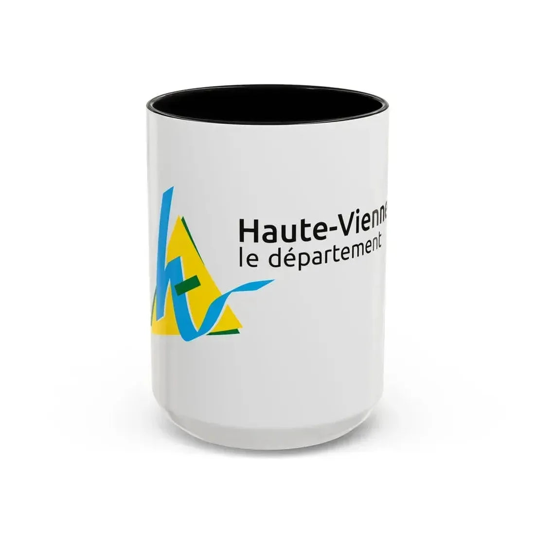 Flag of Haute Vienne France - Accent Coffee Mug 15oz Black - Go Mug Yourself