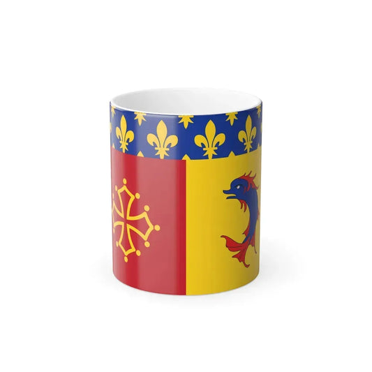 Flag of Hautes Alpes France - Color Changing Coffee Mug 11oz - Go Mug Yourself