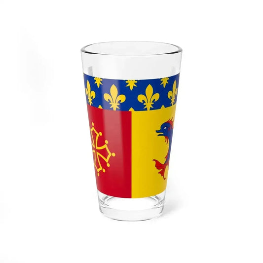 Flag of Hautes Alpes France - Pint Glass 16oz 16oz - Go Mug Yourself