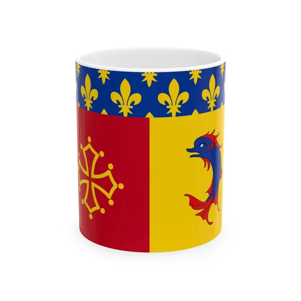 Flag of Hautes Alpes France - White Coffee Mug 11oz - Go Mug Yourself