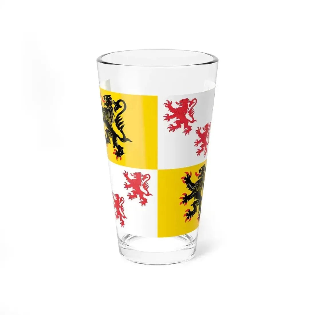 Flag of Hauts de France France 2 - Pint Glass 16oz 16oz - Go Mug Yourself