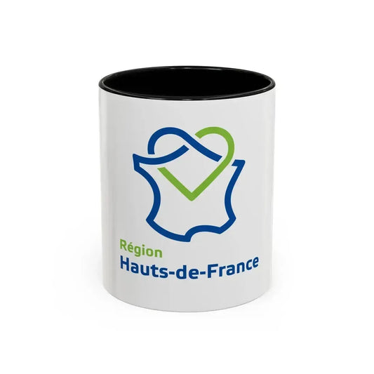 Flag of Hauts de France France - Accent Coffee Mug 11oz Black - Go Mug Yourself