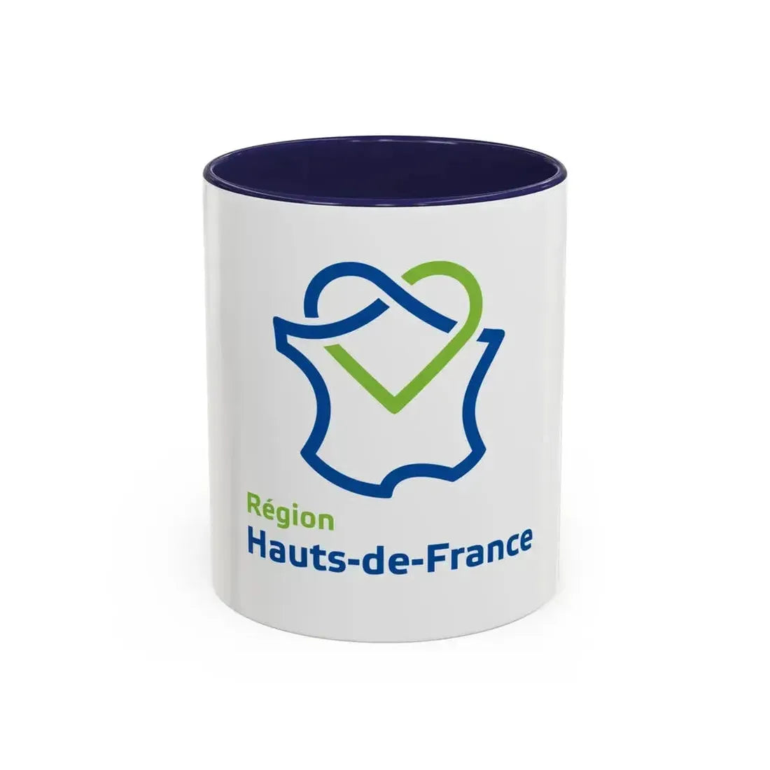 Flag of Hauts de France France - Accent Coffee Mug 11oz Navy - Go Mug Yourself