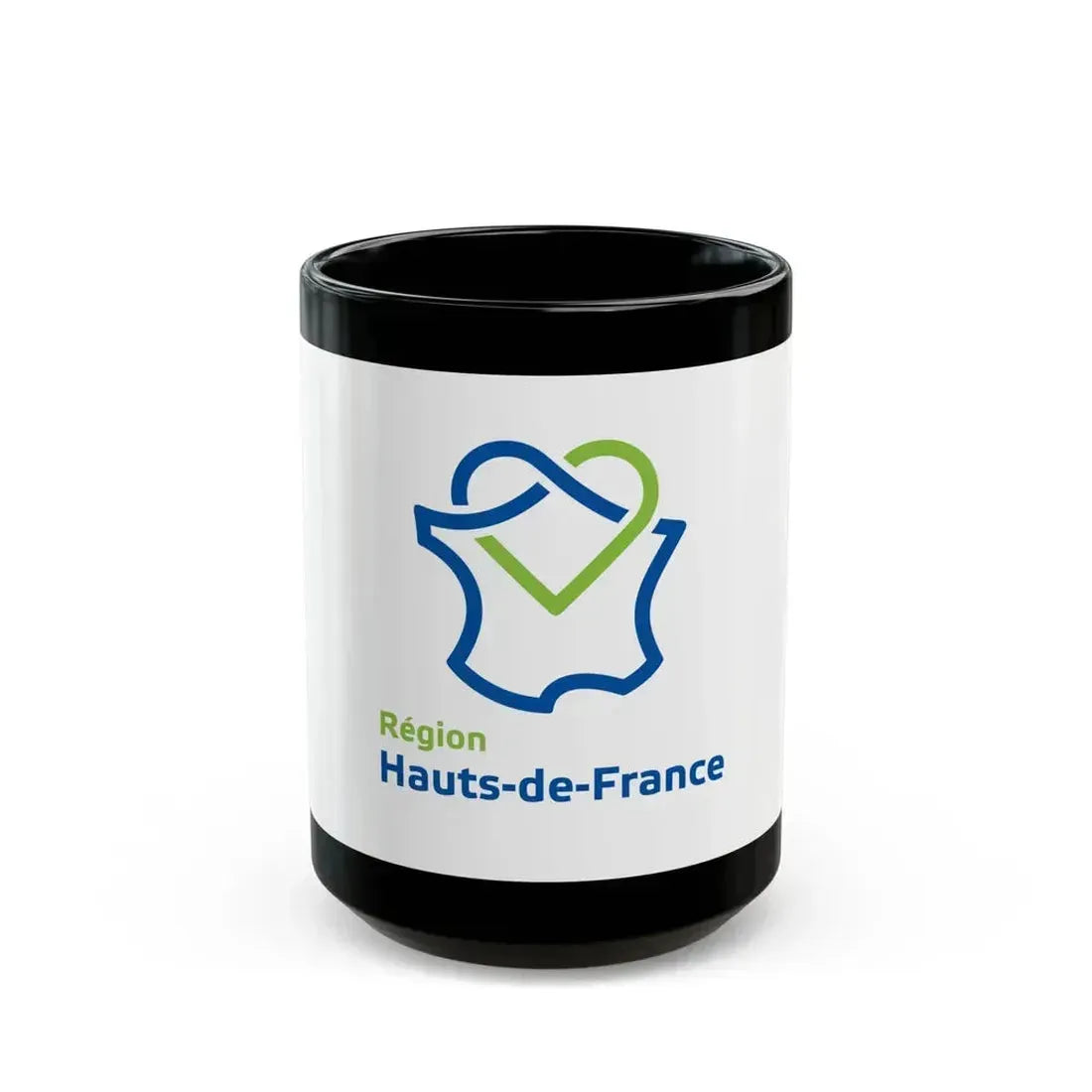 Flag of Hauts de France France - Black Coffee Mug 15oz - Go Mug Yourself