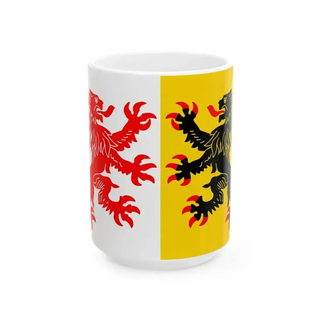 Flag of Hauts-de-France proposed design (France) White Coffee Mug 15oz - Go Mug Yourself