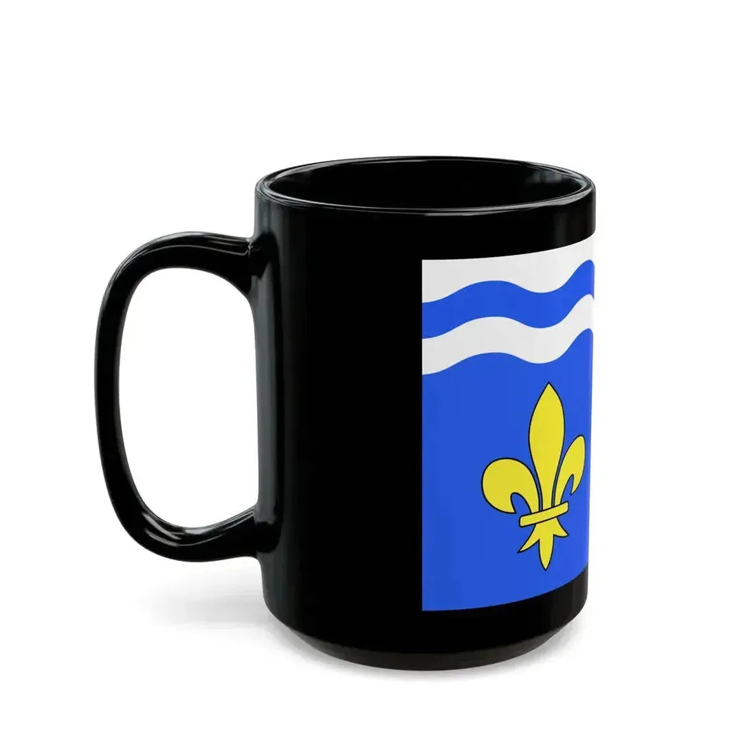 Flag of Hauts de Seine France 2 - Black Coffee Mug - Go Mug Yourself