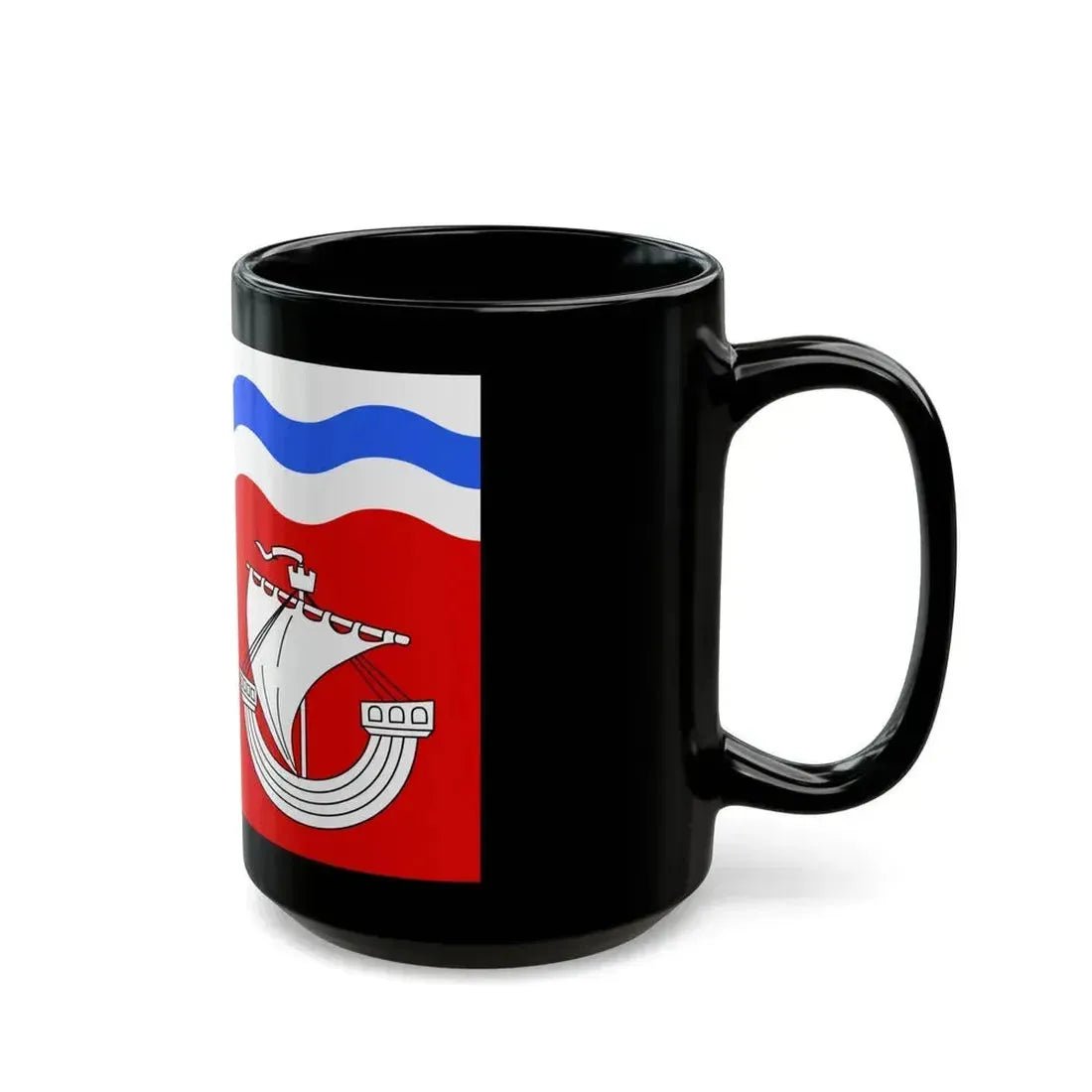 Flag of Hauts de Seine France 2 - Black Coffee Mug - Go Mug Yourself