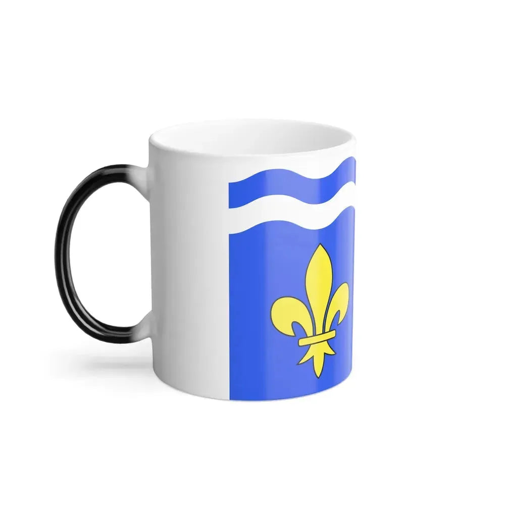 Flag of Hauts de Seine France 2 - Color Changing Coffee Mug - Go Mug Yourself