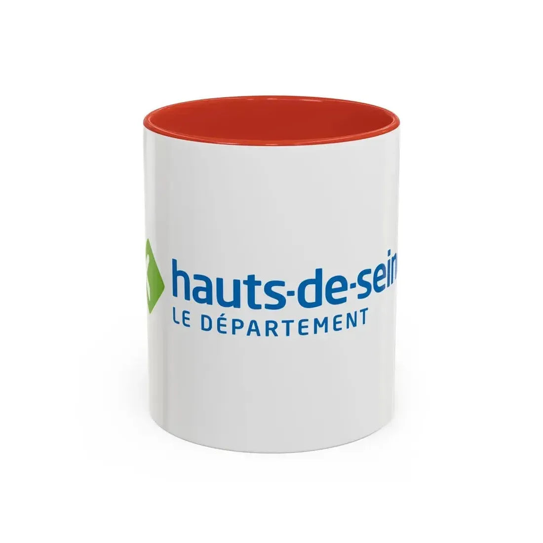 Flag of Hauts de Seine France - Accent Coffee Mug 11oz Red - Go Mug Yourself