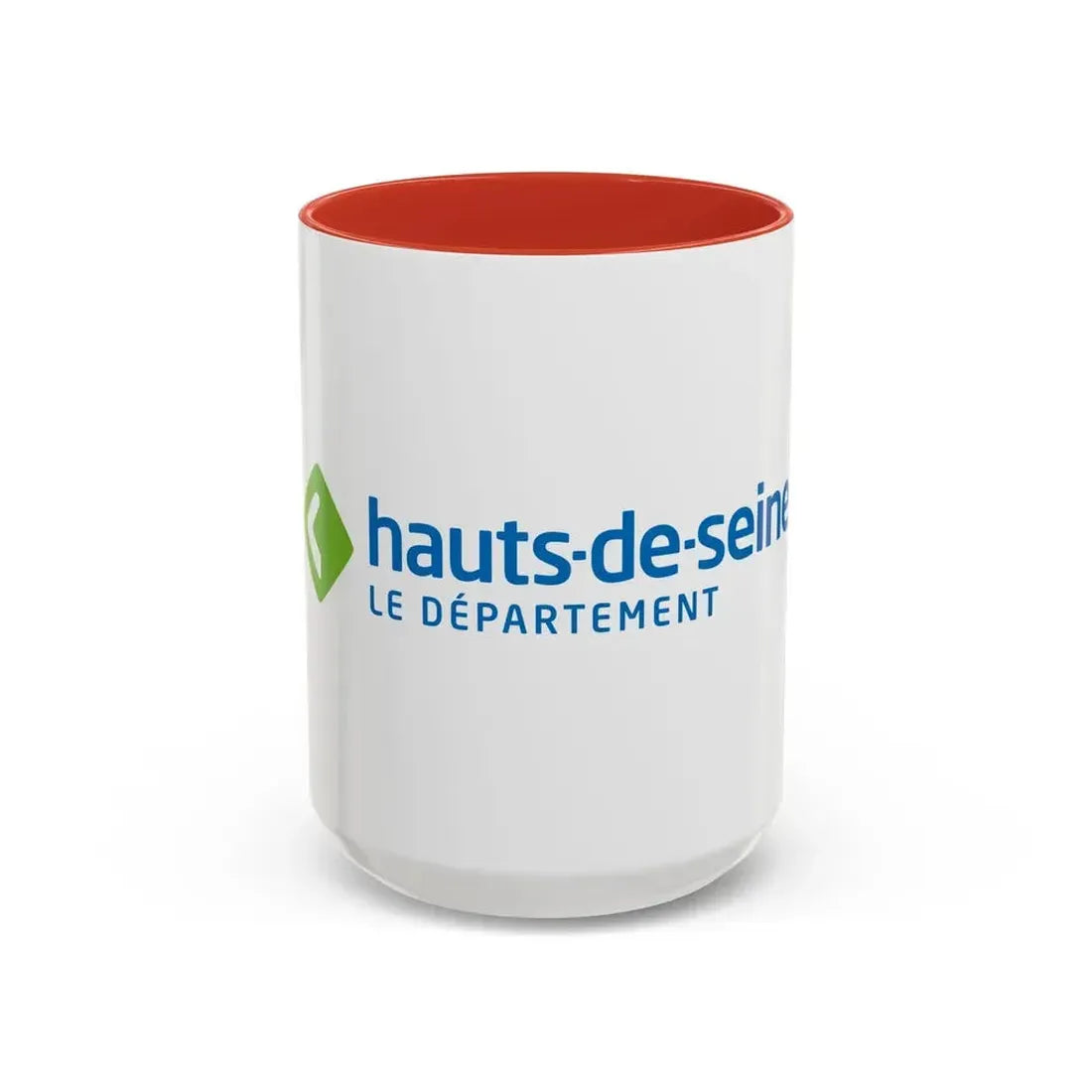 Flag of Hauts de Seine France - Accent Coffee Mug 15oz Red - Go Mug Yourself