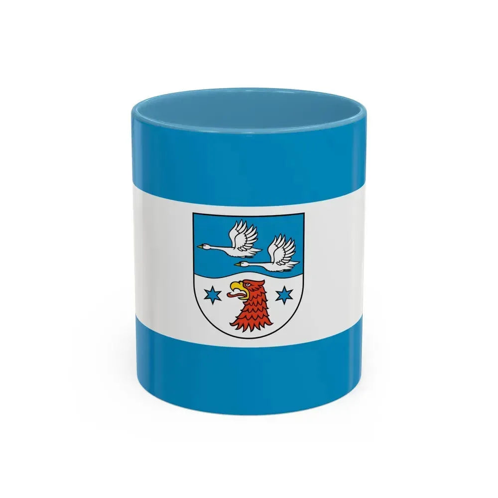 Flag of Havelland Germany - Accent Coffee Mug 11oz Light Blue - Go Mug Yourself