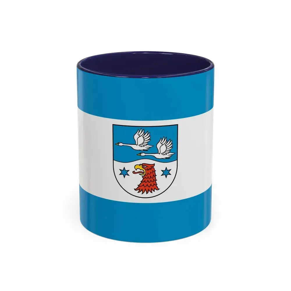 Flag of Havelland Germany - Accent Coffee Mug 11oz Navy - Go Mug Yourself