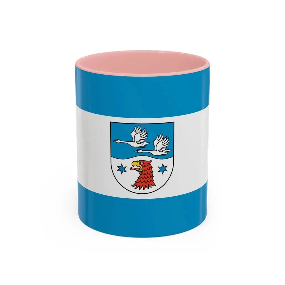 Flag of Havelland Germany - Accent Coffee Mug 11oz Pink - Go Mug Yourself