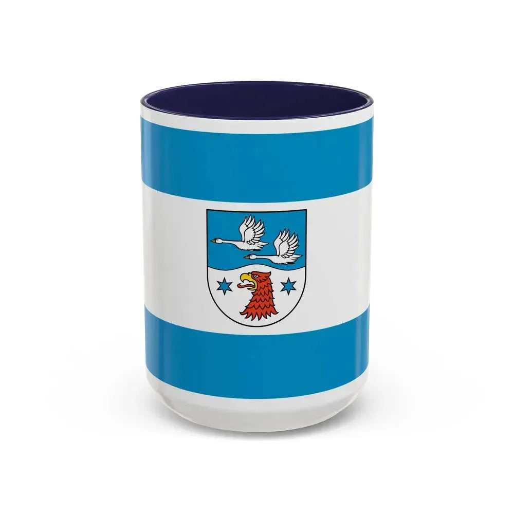 Flag of Havelland Germany - Accent Coffee Mug 15oz Navy - Go Mug Yourself