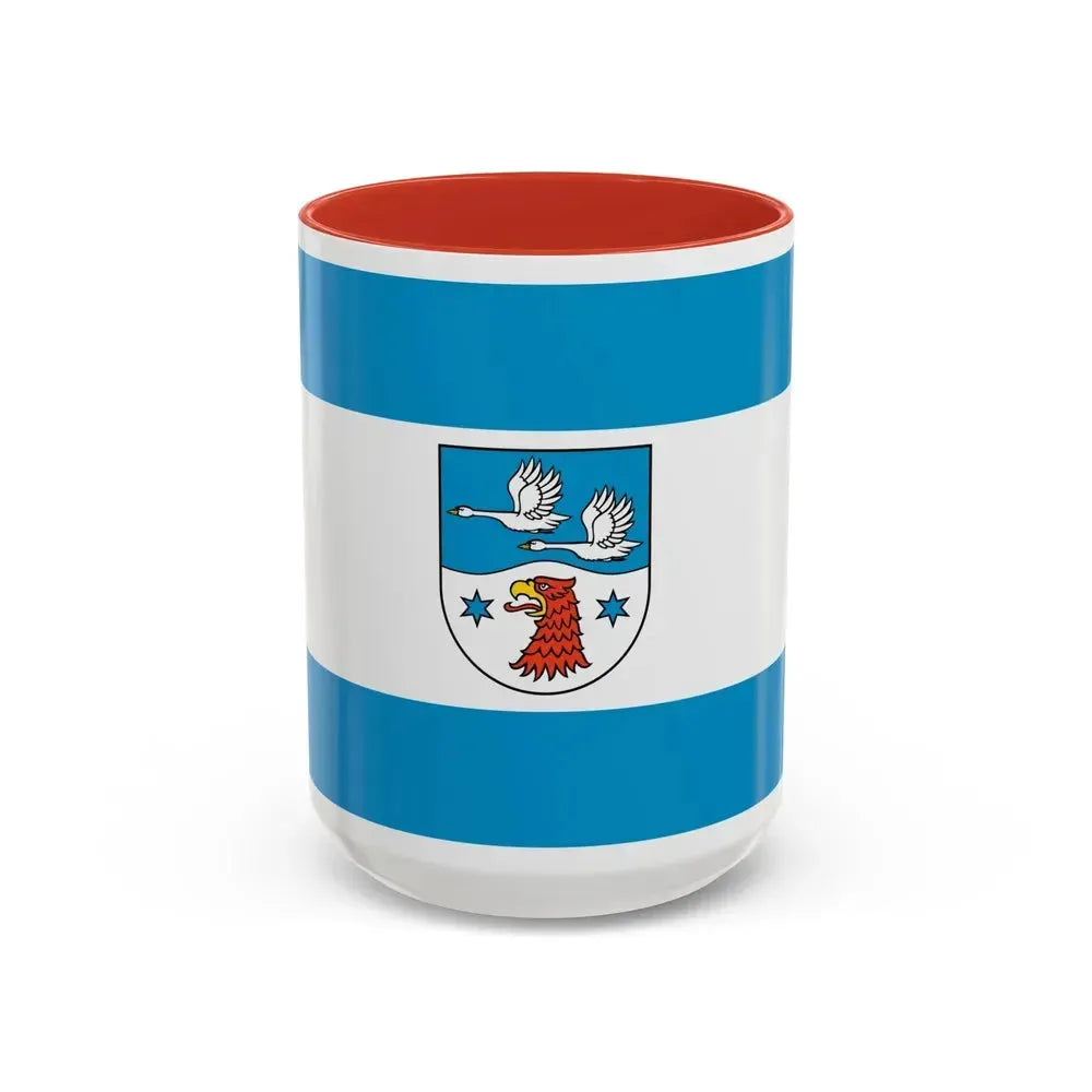 Flag of Havelland Germany - Accent Coffee Mug 15oz Red - Go Mug Yourself