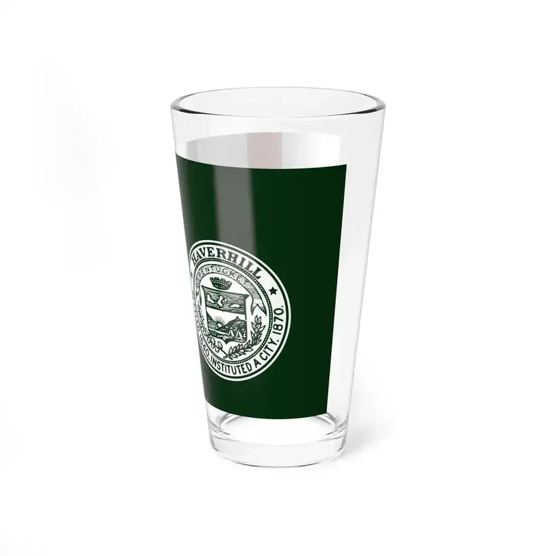Flag of Haverhill, Massachusetts - Pint Glass 16oz - Go Mug Yourself