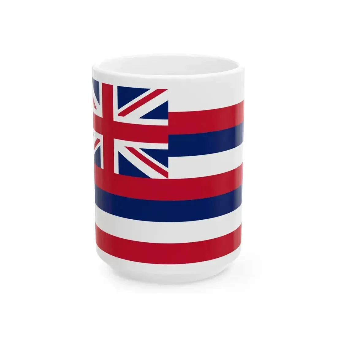 Flag of Hawaii 3-2 (United States) White Coffee Mug 15oz - Go Mug Yourself