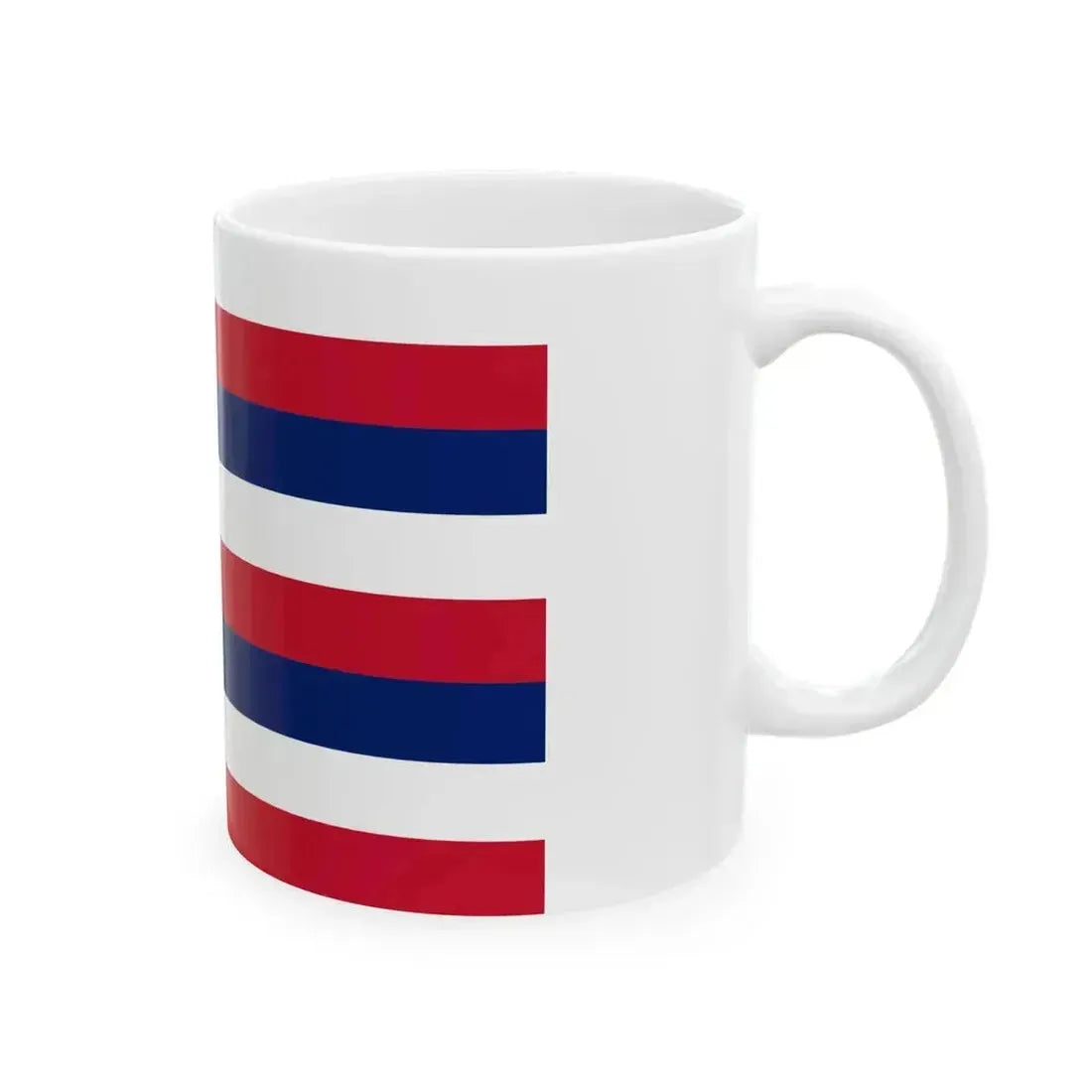 Flag of Hawaii 3-2 (United States) White Coffee Mug - Go Mug Yourself