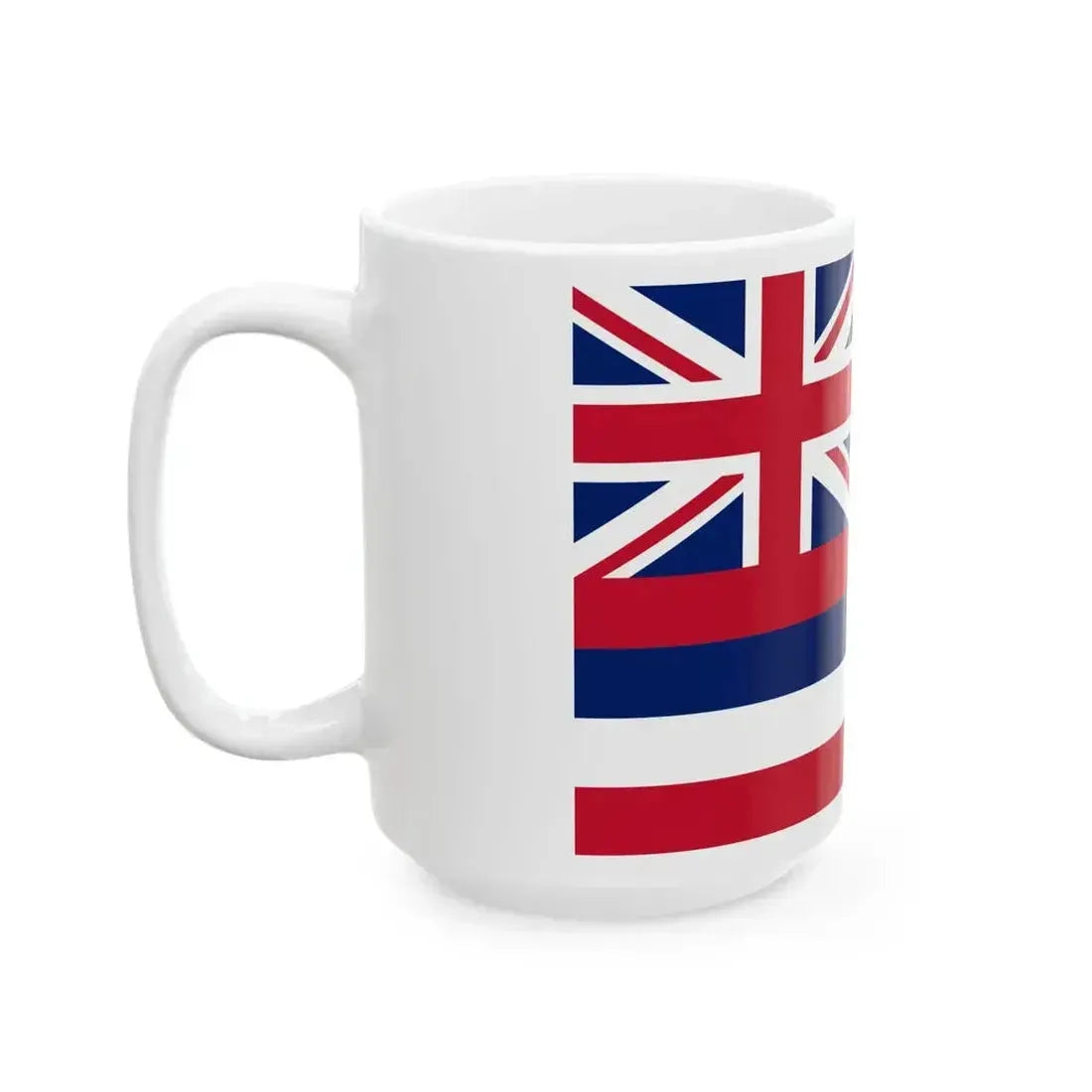 Flag of Hawaii 3-2 (United States) White Coffee Mug - Go Mug Yourself