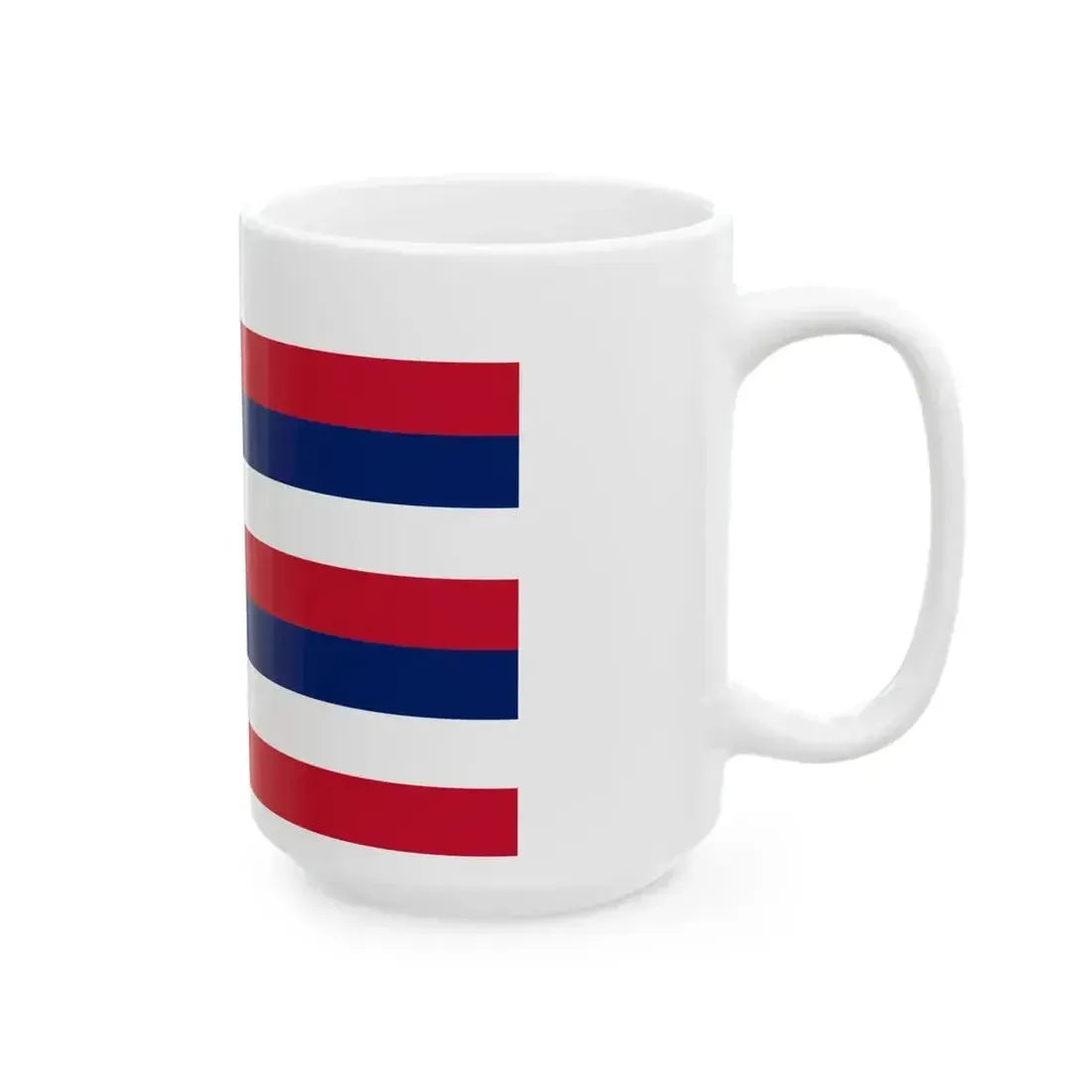 Flag of Hawaii 3-2 (United States) White Coffee Mug - Go Mug Yourself