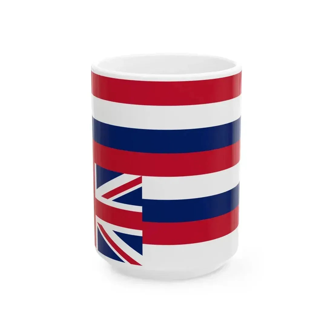 Flag of Hawaii Hawaiian sovereignty (United States) White Coffee Mug 15oz - Go Mug Yourself