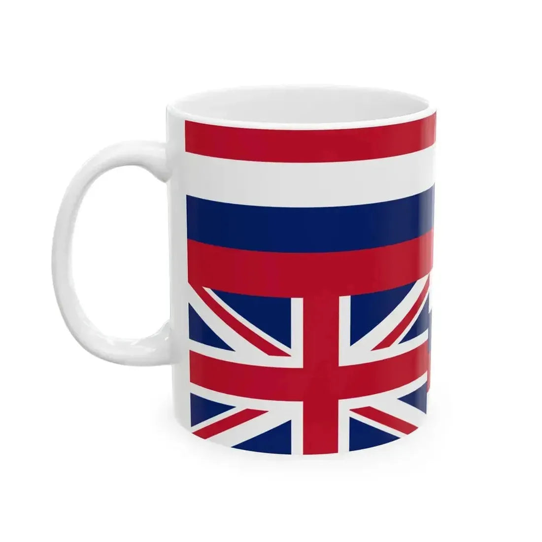 Flag of Hawaii Hawaiian sovereignty (United States) White Coffee Mug - Go Mug Yourself