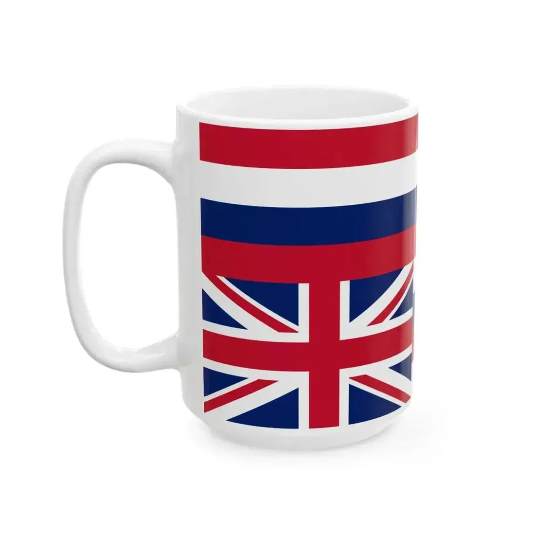 Flag of Hawaii Hawaiian sovereignty (United States) White Coffee Mug - Go Mug Yourself
