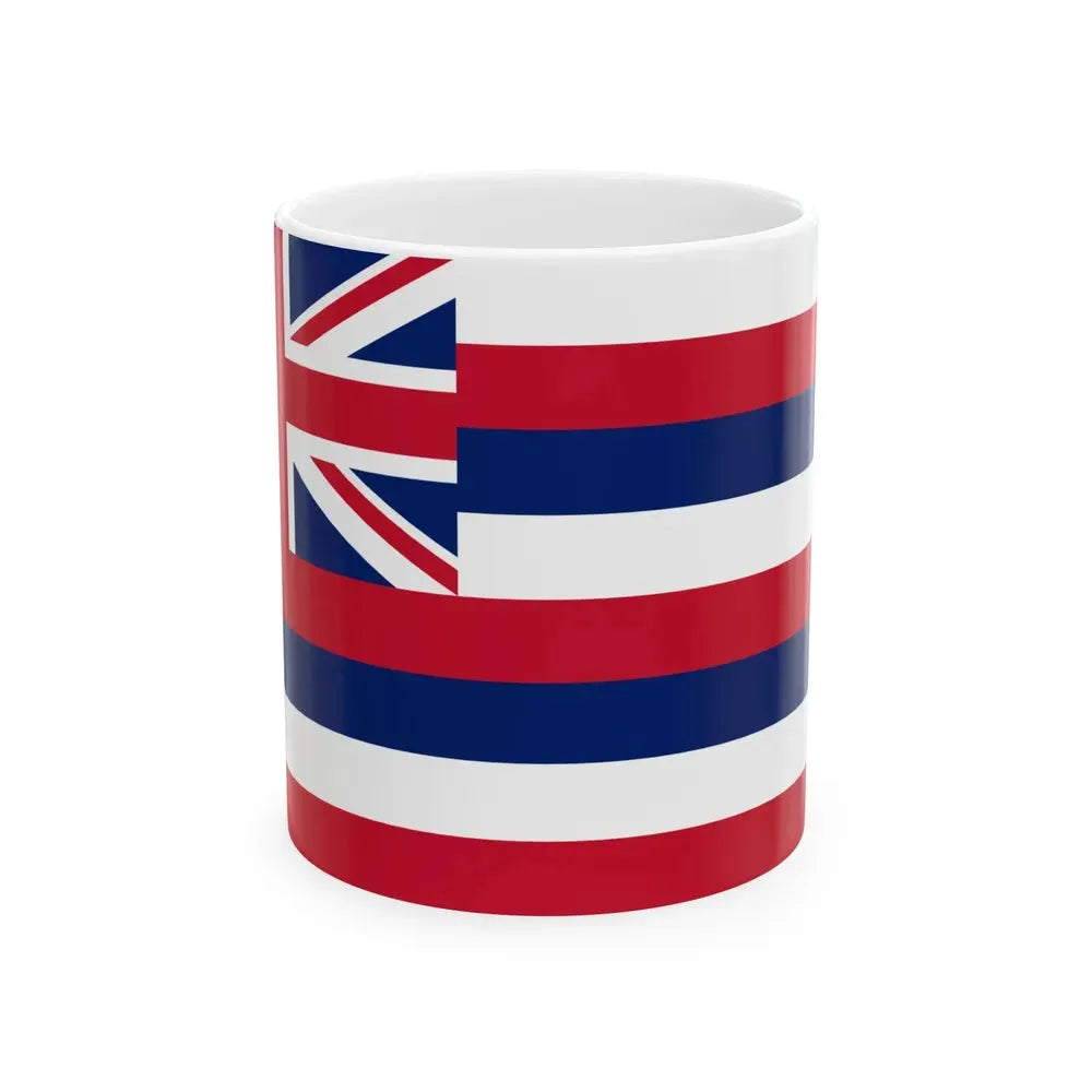 Flag of Hawaii (United States) White Coffee Mug 11oz - Go Mug Yourself