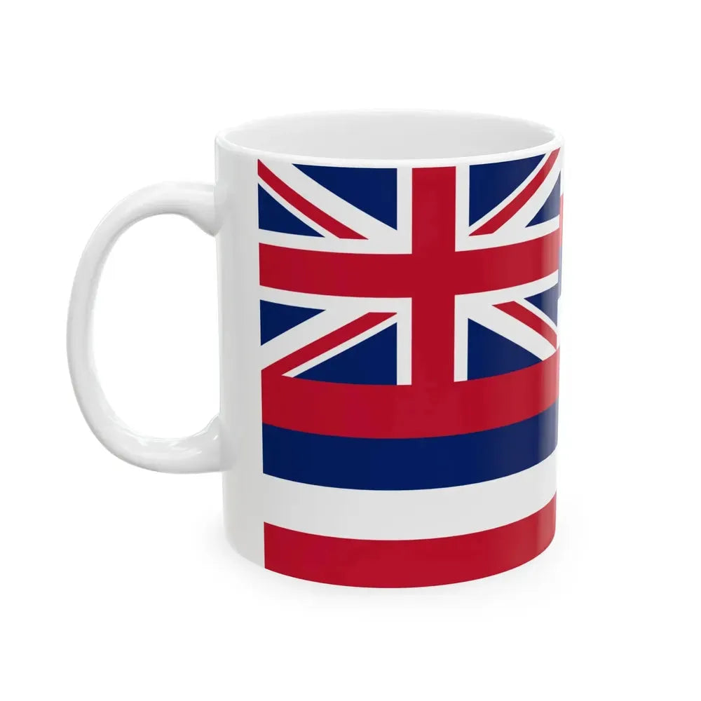 Flag of Hawaii (United States) White Coffee Mug - Go Mug Yourself