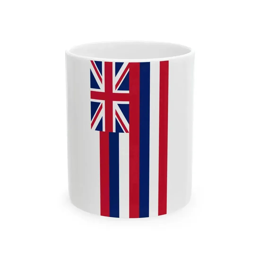 Flag of Hawaii vertical (United States) White Coffee Mug 11oz - Go Mug Yourself