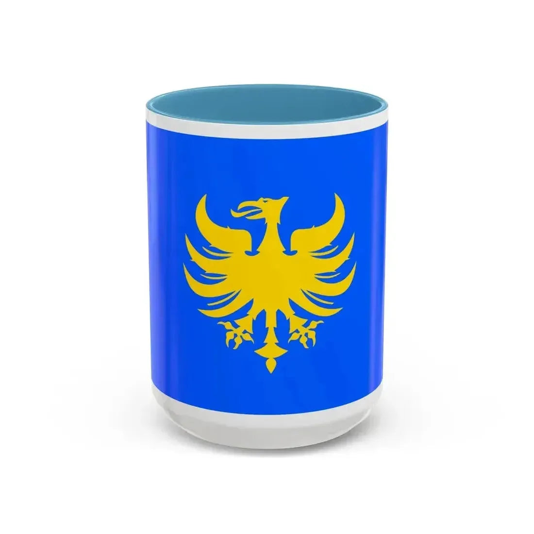 Flag of Heerlen a city in the south of the province of Limburg Netherlands - Accent Coffee Mug 15oz Light Blue - Go Mug Yourself
